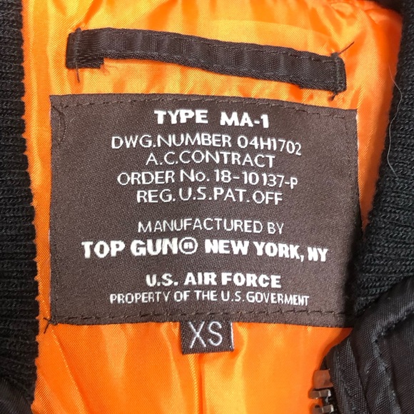 Top Gun Jackets & Coats Top Gun Bomber Jacket Limited Edition Ma